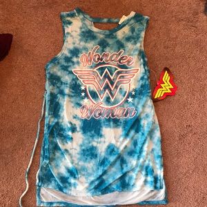 BRAND NEW Wonder Woman Lace Back Tank Top